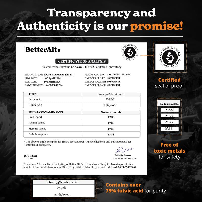 Himalayan Shilajit Sea Moss, Ashwagandha, Black Pepper